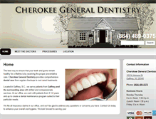 Tablet Screenshot of cherokeegeneraldentistry.com